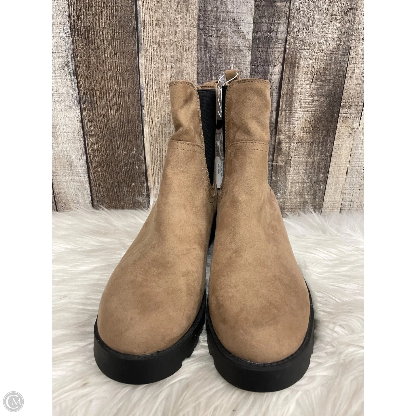 Boots Ankle Heels By Old Navy In Tan, Size: 10