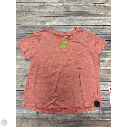 Athletic Top Short Sleeve By Eddie Bauer In Orange, Size: 2x