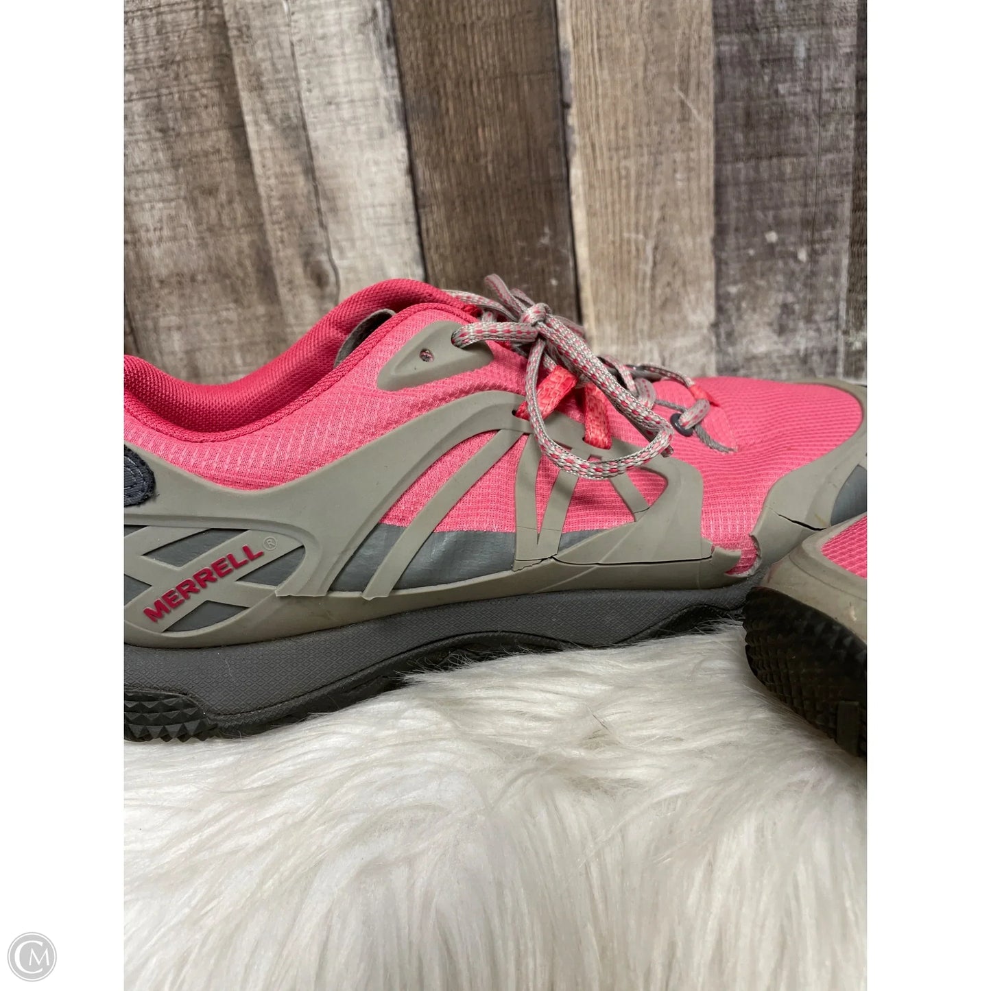 Shoes Athletic By Merrell In Grey & Pink, Size: 11