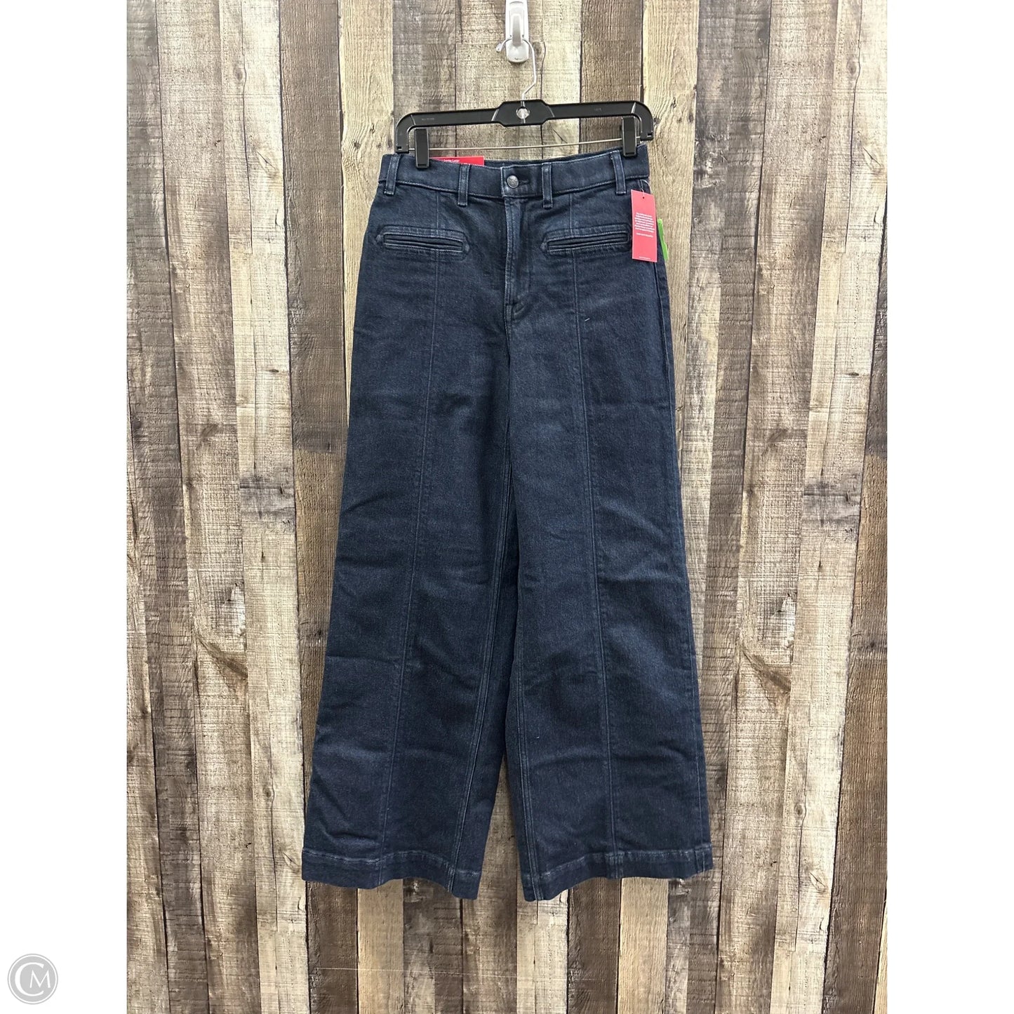 Jeans Cropped By Spanx In Blue Denim, Size: M