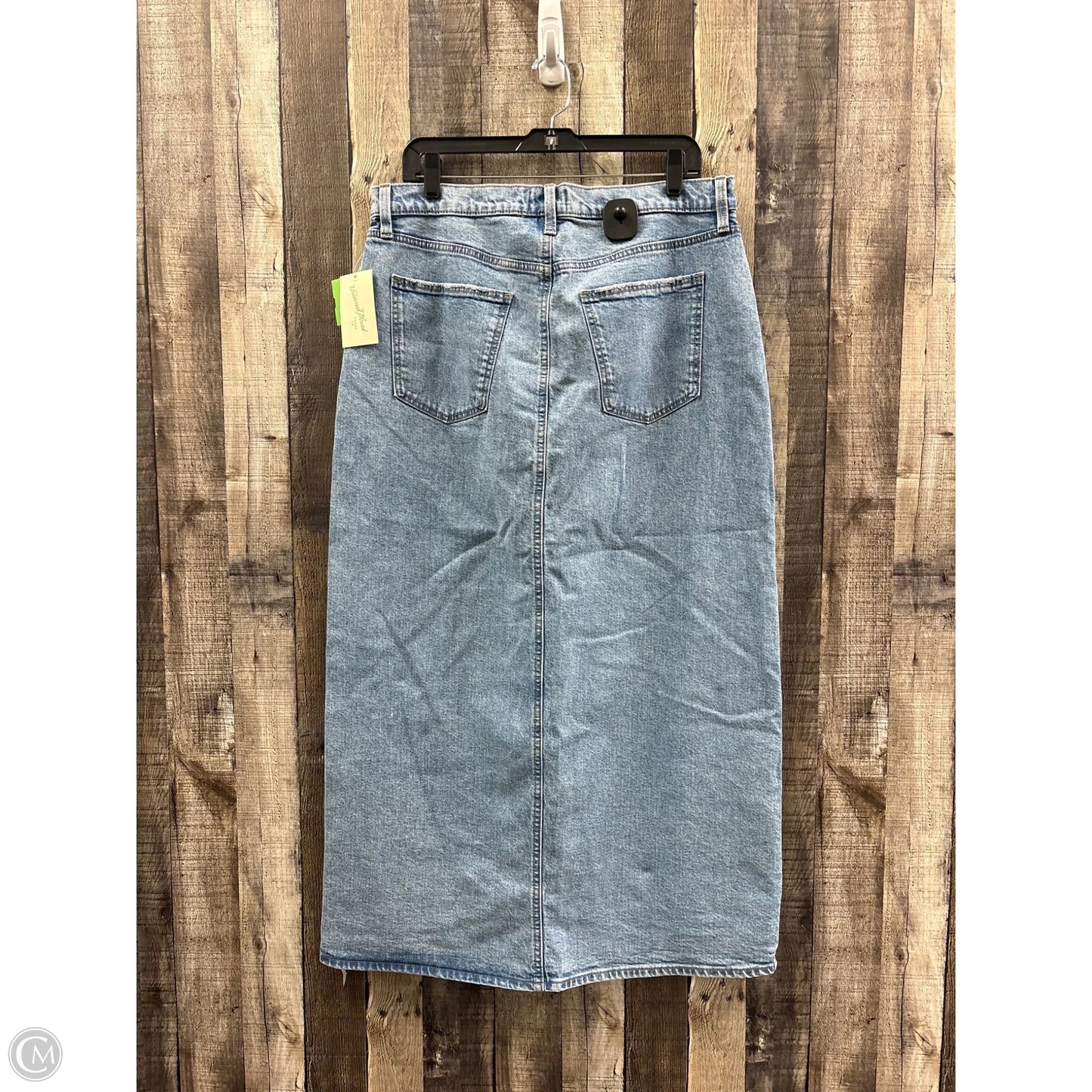 Skirt Maxi By Universal Thread In Blue Denim, Size: 14