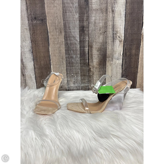 Shoes Heels Wedge By Fashion Nova In Clear, Size: 9