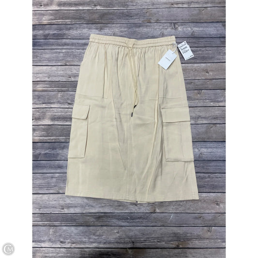 Skirt Midi By Nordstrom In Ivory, Size: M