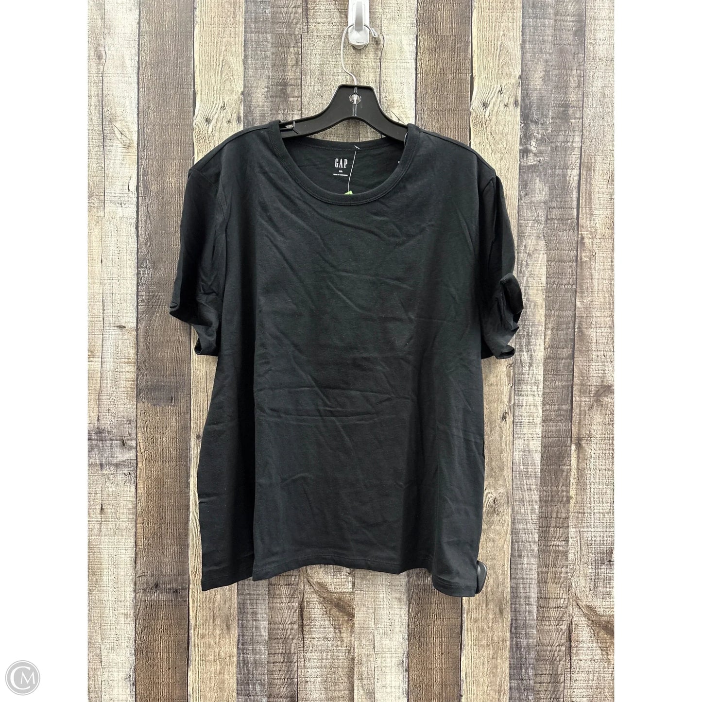 Top Short Sleeve By Gap In Black, Size: Xxl