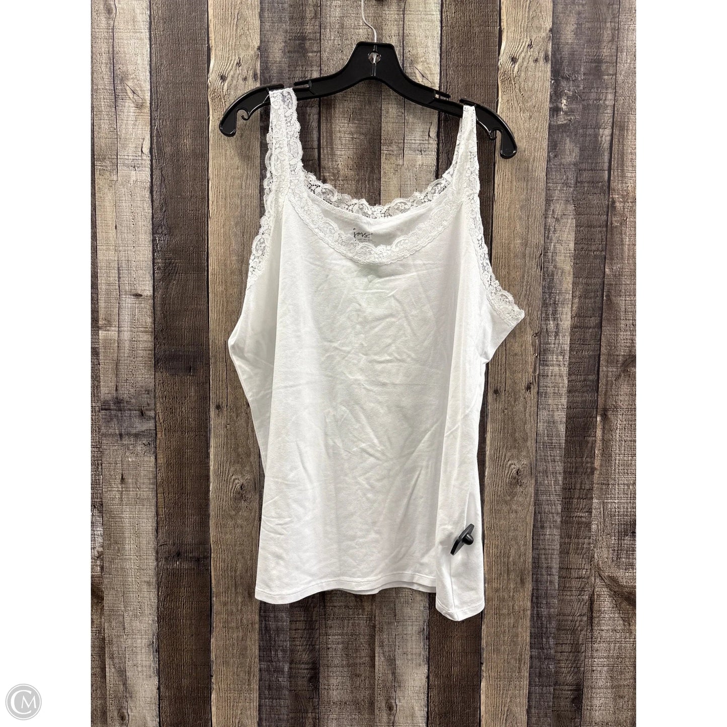 Tank Top By Just My Size In White, Size: 3x