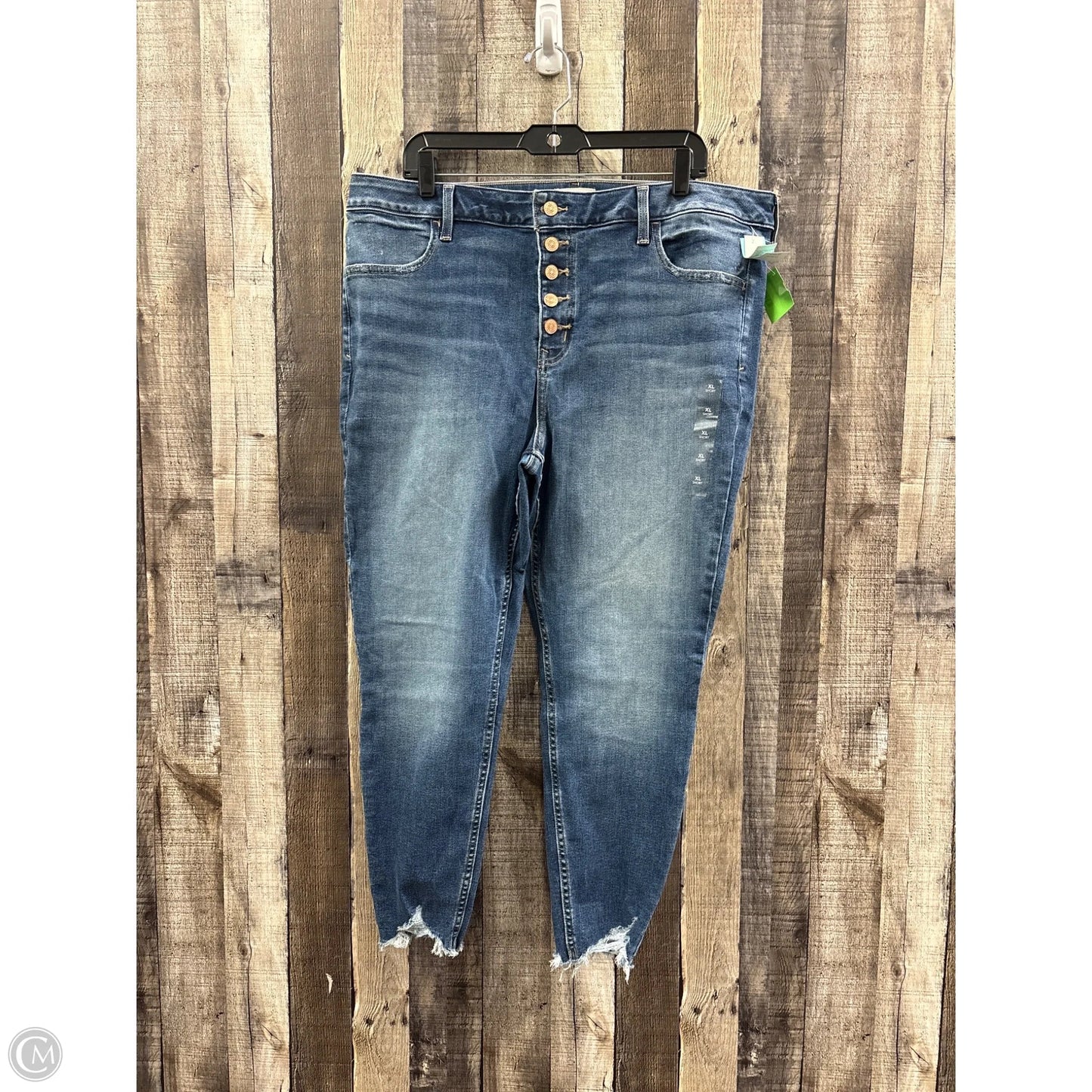 Jeans Straight By Maurices In Blue Denim, Size: Xl
