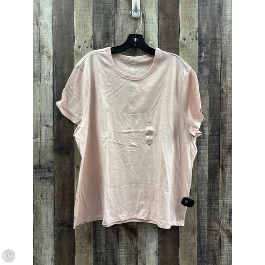 Top Short Sleeve By Gap In Pink, Size: Xxl