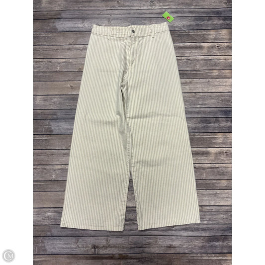 Jeans Wide Leg By Universal Thread In Striped Pattern, Size: 12