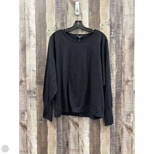 Top Long Sleeve By J. Crew In Black, Size: 3x