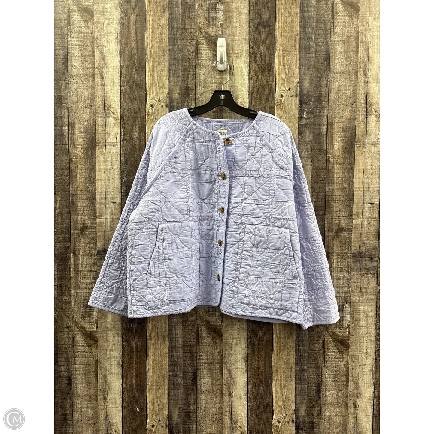Jacket Puffer & Quilted By J. Crew In Purple, Size: Xxl