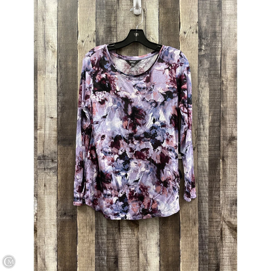 Top Long Sleeve By Simply Vera In Multi-colored, Size: S