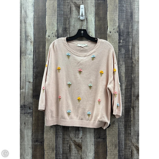 Sweater By Loft In Peach, Size: S
