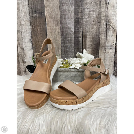 Sandals Heels Platform By Steve Madden In Multi-colored, Size: 7.5