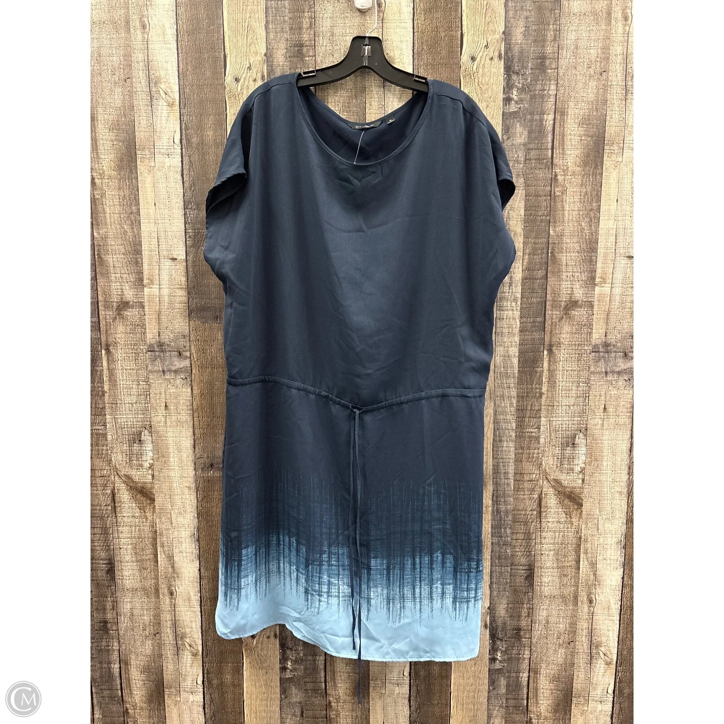 Dress Casual Midi By H For Halston In Blue, Size: Xl