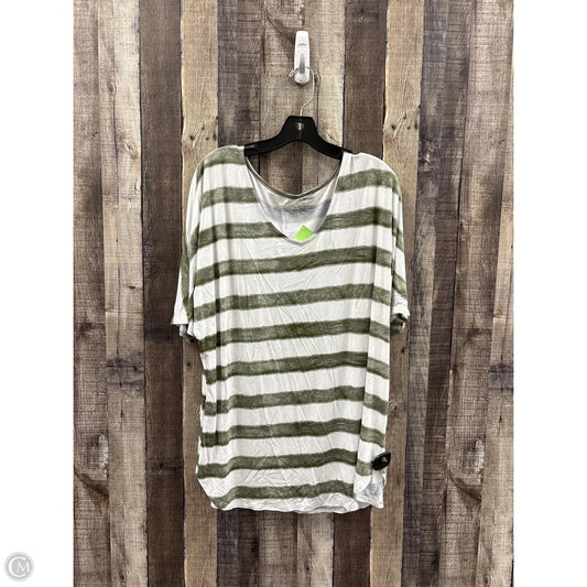 Top Short Sleeve Basic By Lane Bryant In Green, Size: Xl