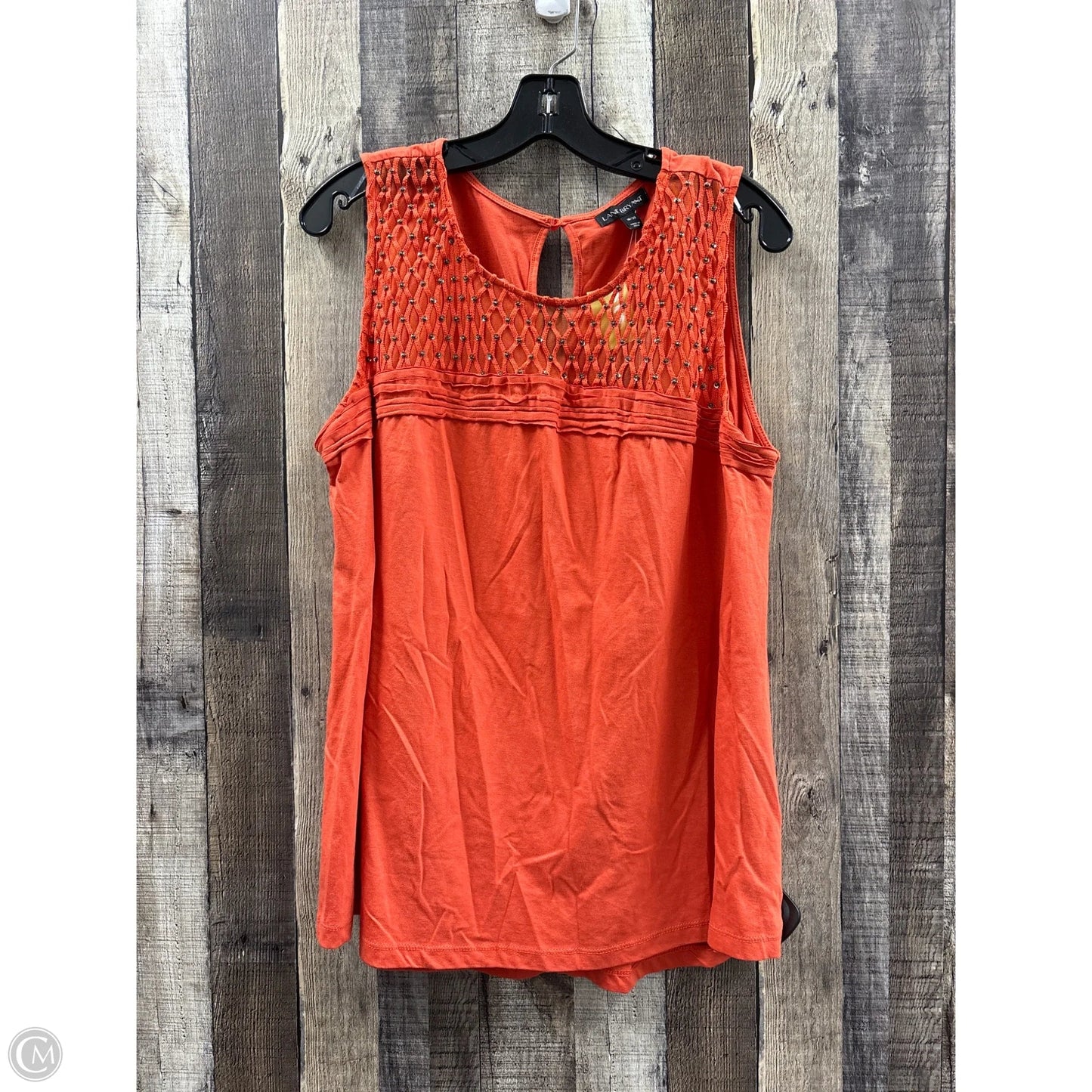 Top Sleeveless By Lane Bryant In Orange, Size: 1x