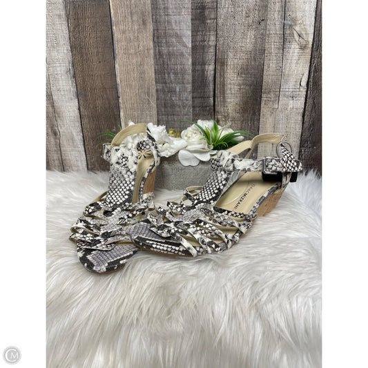 Shoes Heels Wedge By Isaac Mizrahi Live Qvc In Snakeskin Print, Size: 9