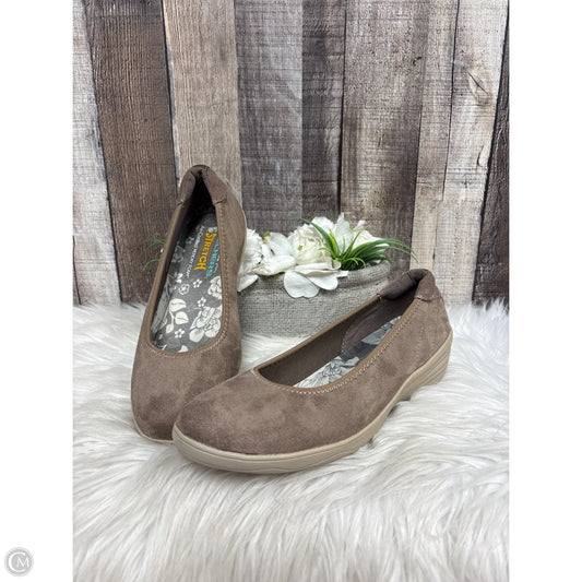 Shoes Heels Wedge By Skechers In Tan, Size: 8