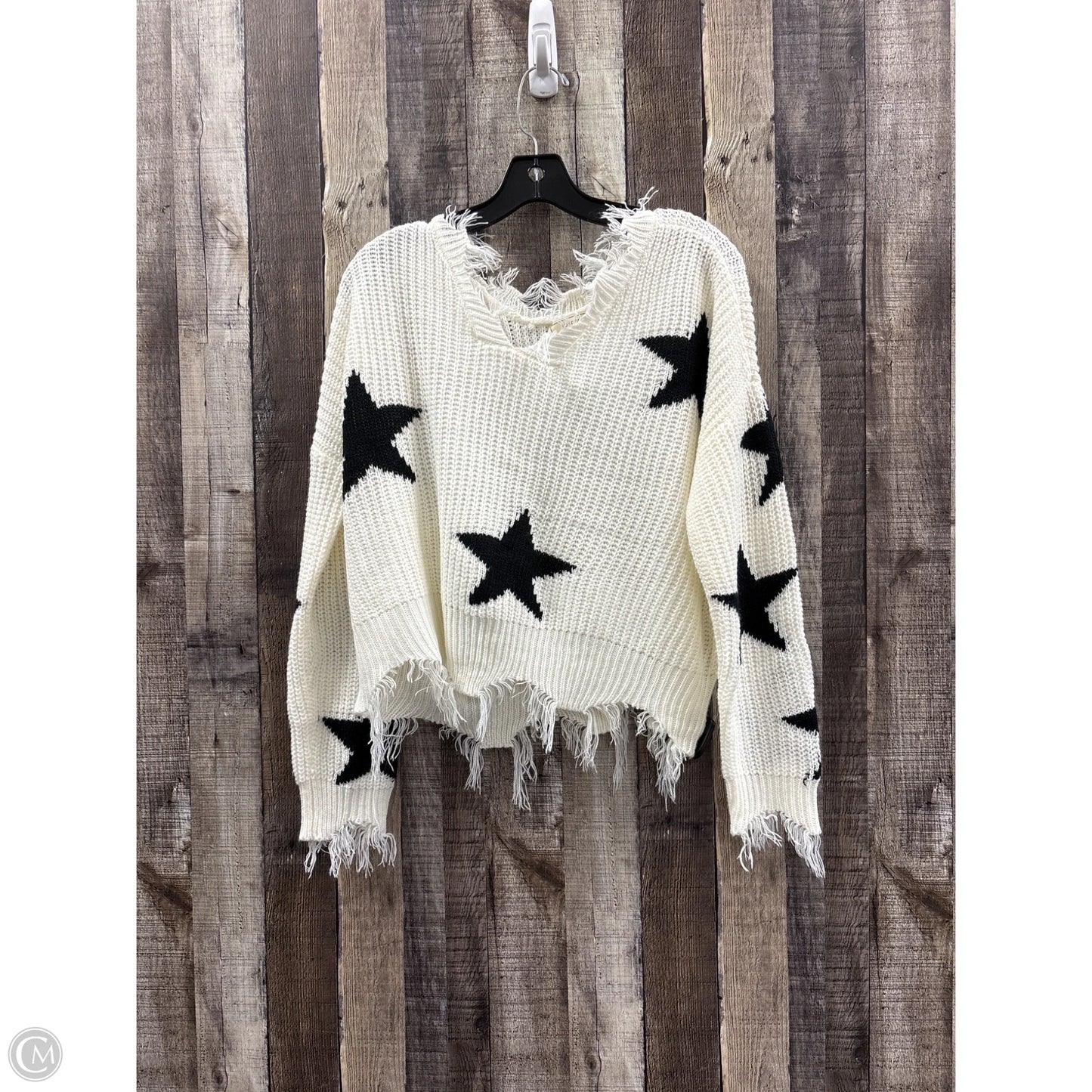 Sweater By No Comment In Black & Cream, Size: L