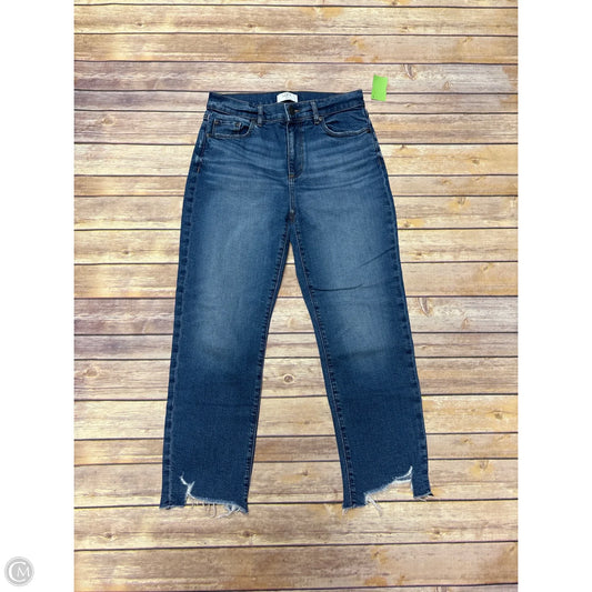 Jeans Straight By Loft In Blue Denim, Size: 4