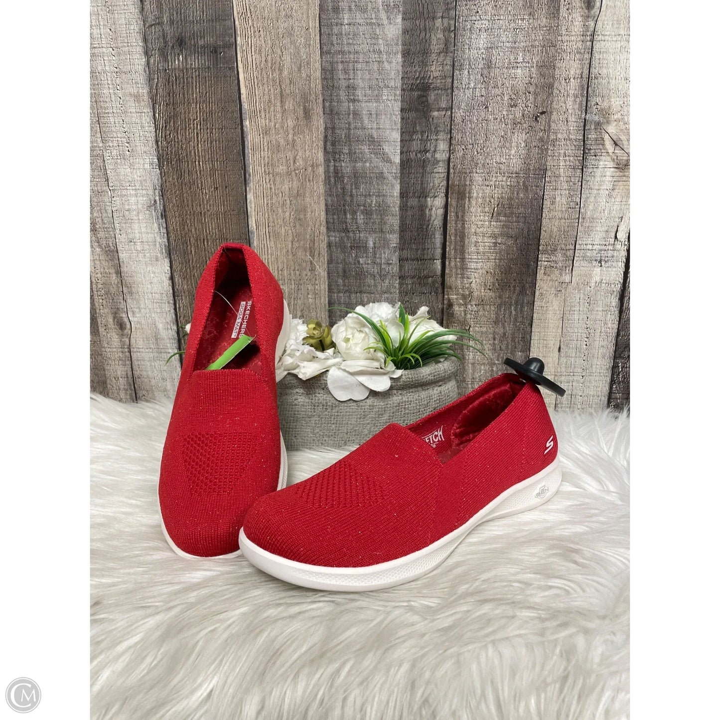 Shoes Flats By Skechers In Red, Size: 7.5