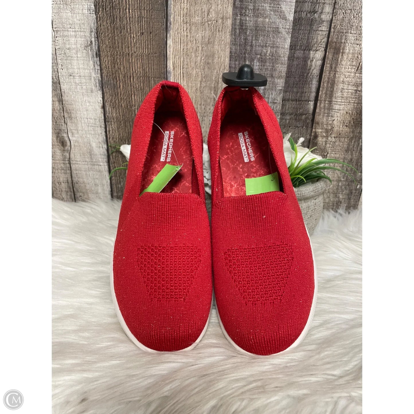 Shoes Flats By Skechers In Red, Size: 7.5