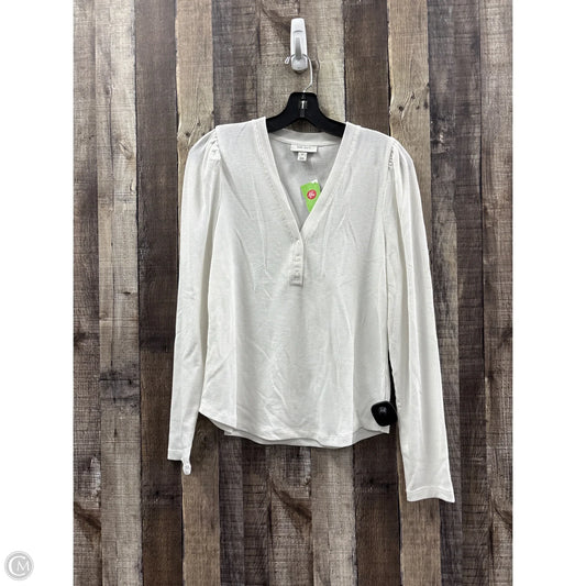 Top Long Sleeve By On 34th In White, Size: M