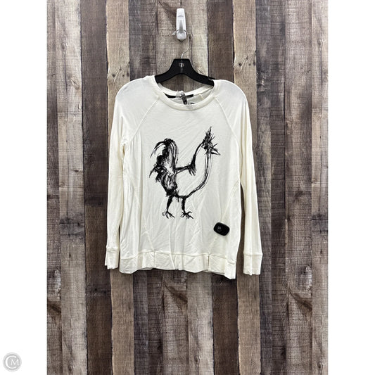 Top Long Sleeve By Kensie In Black & Cream, Size: S