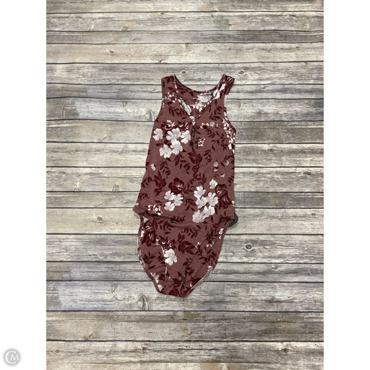 Bodysuit By American Eagle In Mauve, Size: S
