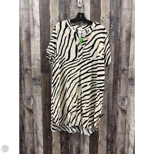 Dress Casual Short By H&m In Zebra Print, Size: M