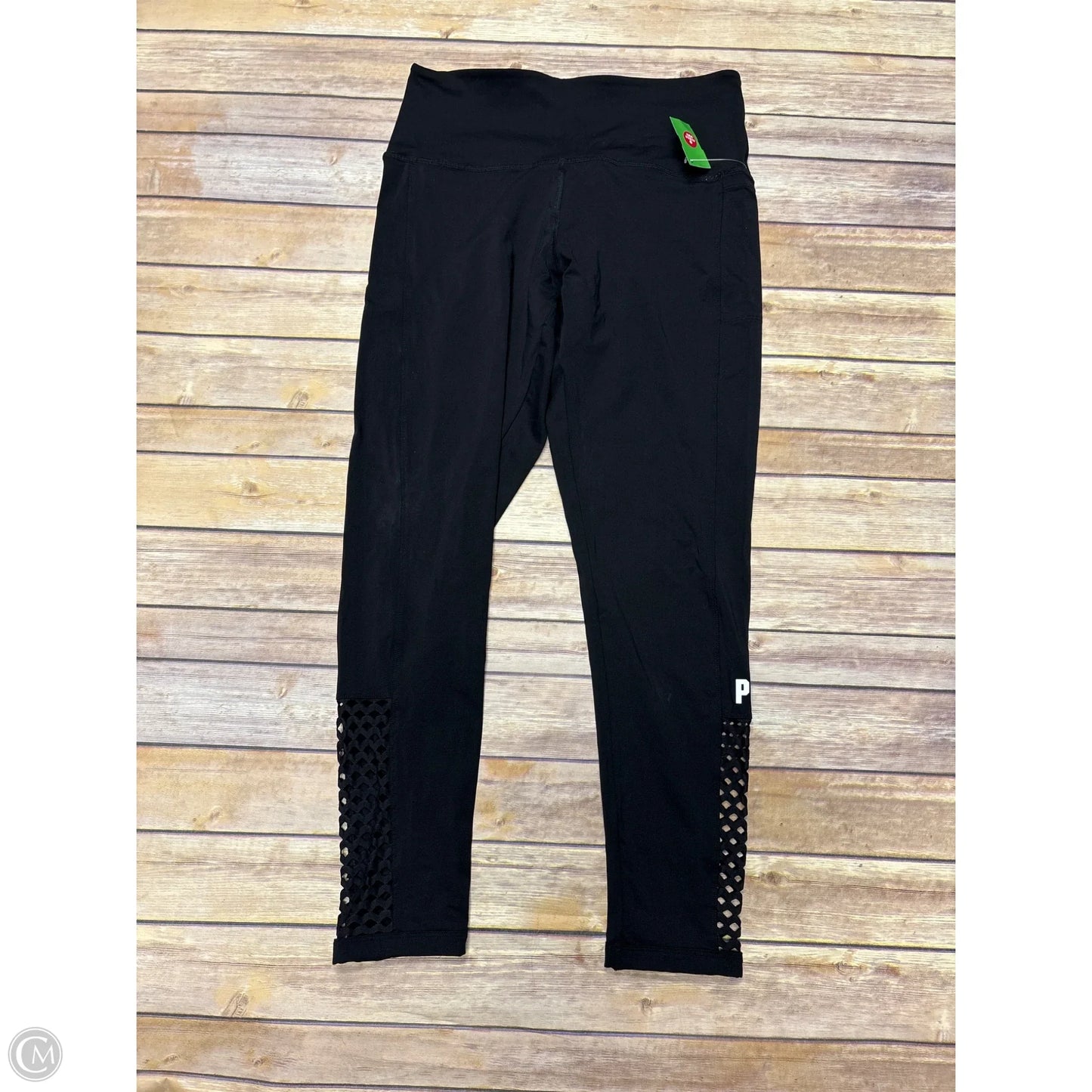 Athletic Leggings By Pink In Black, Size: L