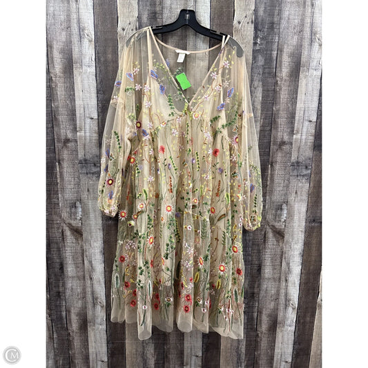 Dress Party Short By H&m In Floral Print, Size: M
