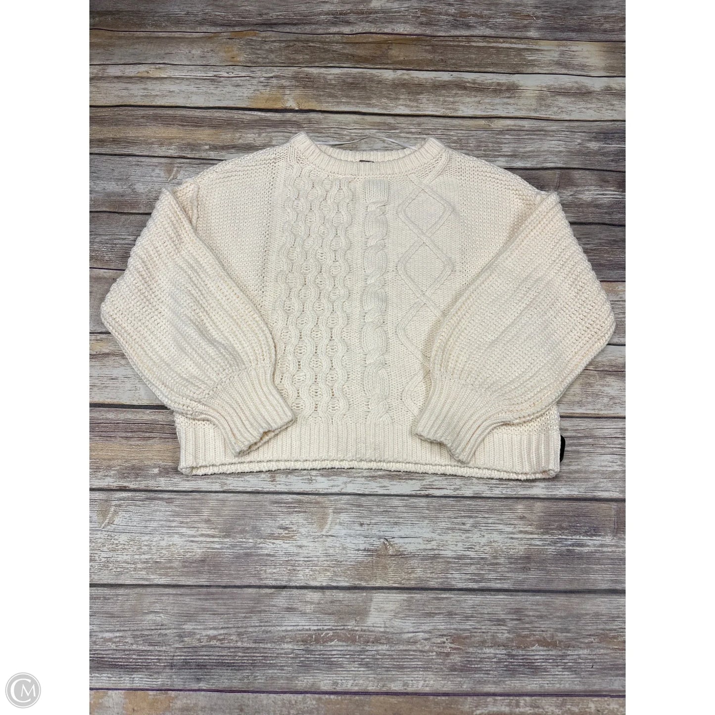 Sweater By Free People In Ivory, Size: Xs