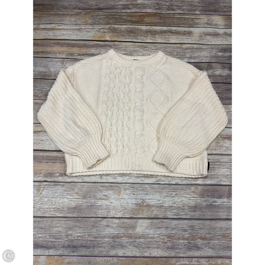 Sweater By Free People In Ivory, Size: Xs