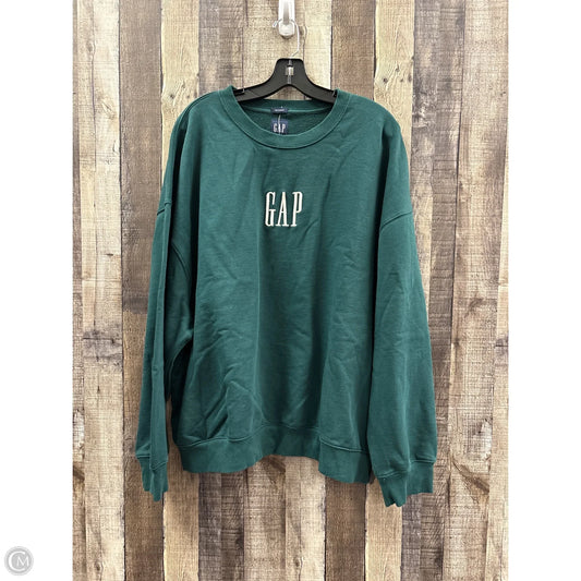 Sweatshirt Crewneck By Gap In Green, Size: Xxl