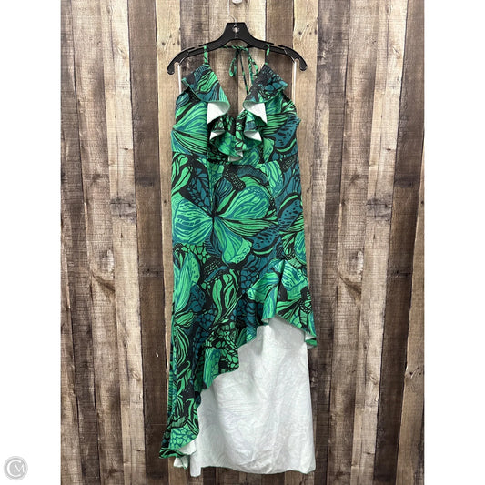 Dress Casual Maxi By Shein In Blue & Green, Size: 2x
