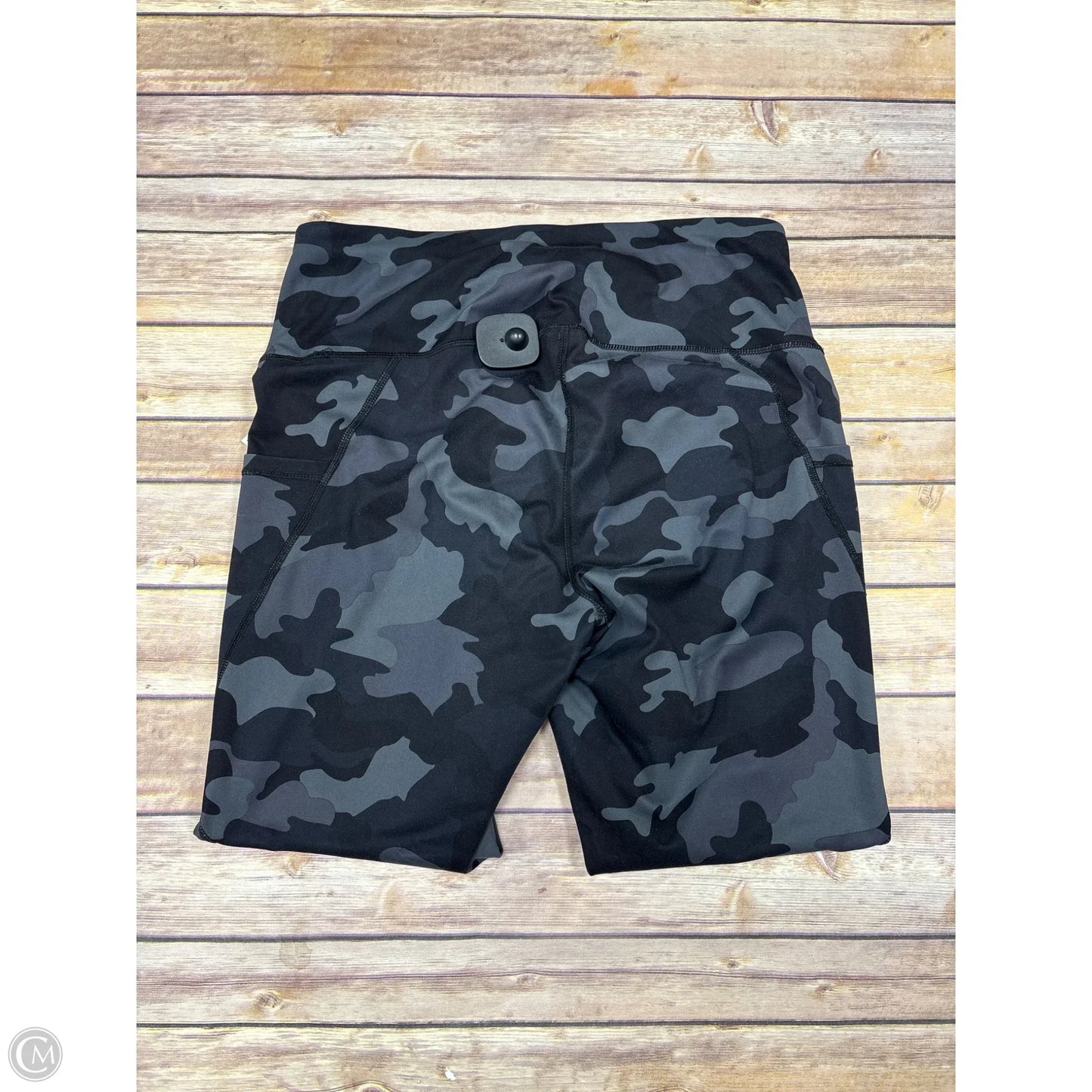Athletic Leggings By Yogalicious In Camouflage Print, Size: L