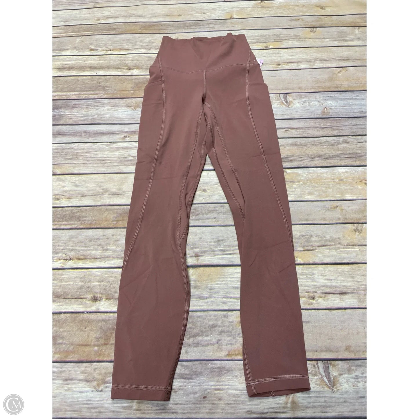 Athletic Leggings By Lululemon In Mauve, Size: 0