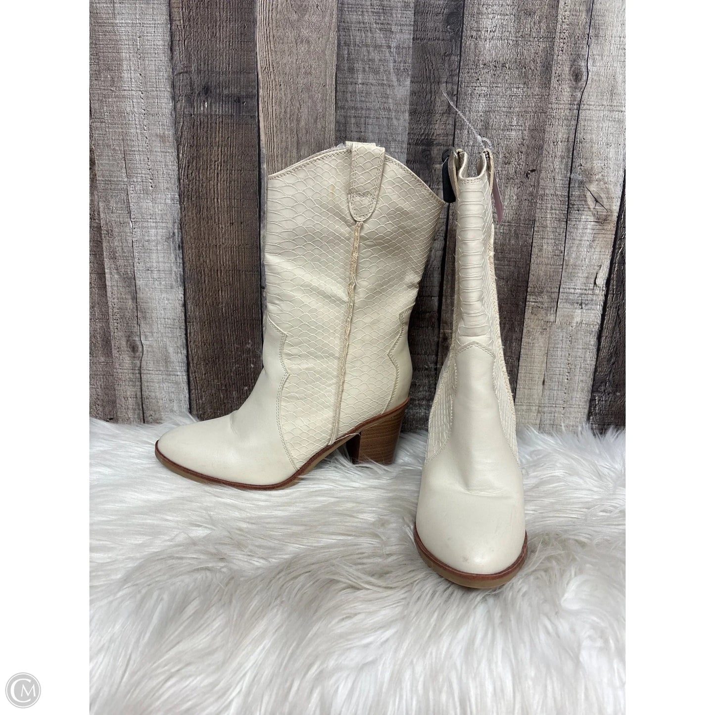 Boots Western By Altard State In Ivory, Size: 7