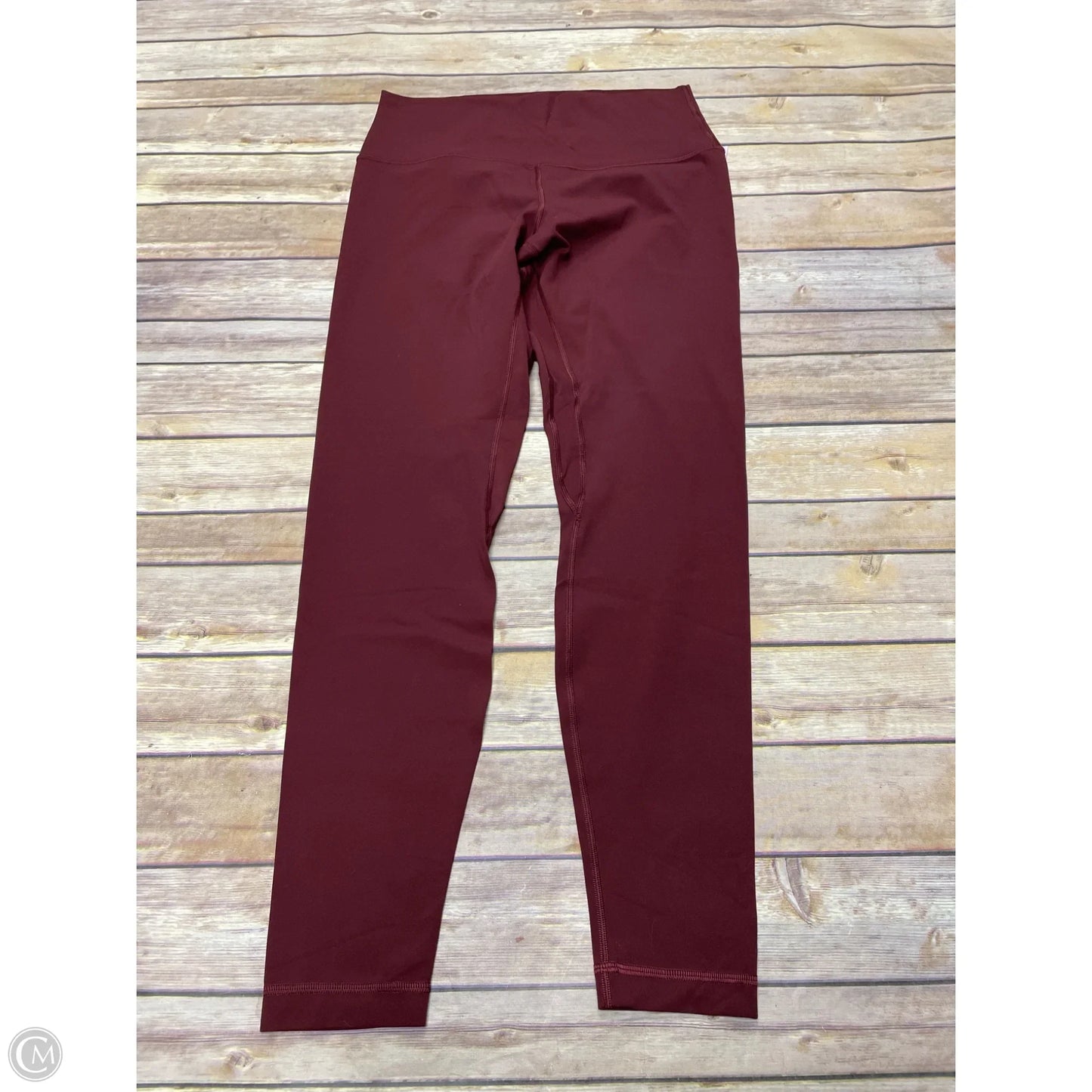 Athletic Leggings By Lululemon In Maroon, Size: 10