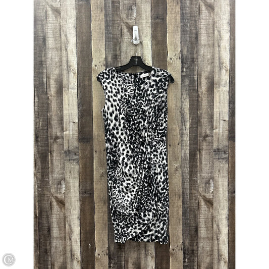 Dress Casual Midi By Calvin Klein In Black & White, Size: Xs
