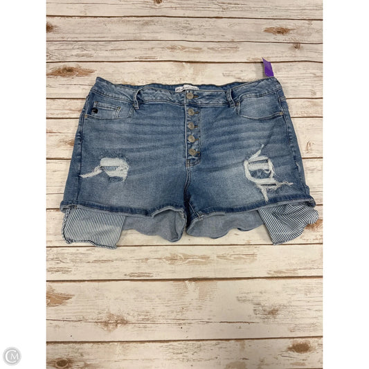 Shorts By Kancan In Blue Denim, Size: 20
