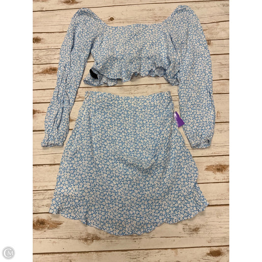 Skirt Set 2pc By Altard State In Blue & White, Size: Xs
