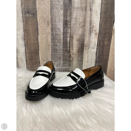 Shoes Flats By Cme In Black & White, Size: 7