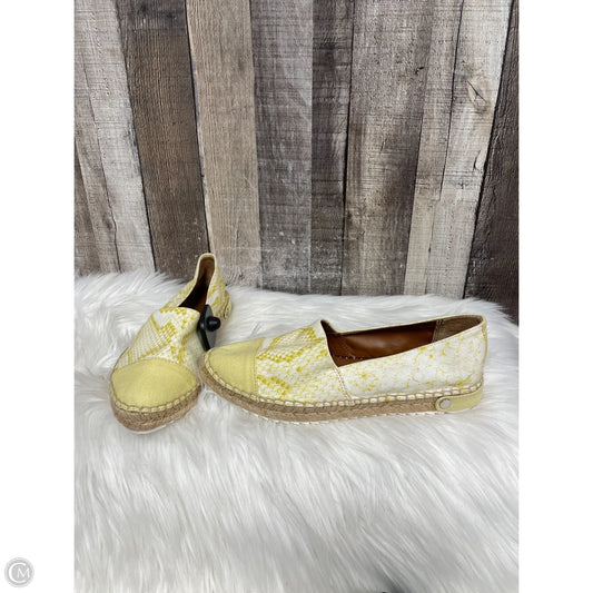 Shoes Flats By Franco Sarto In Yellow, Size: 7.5