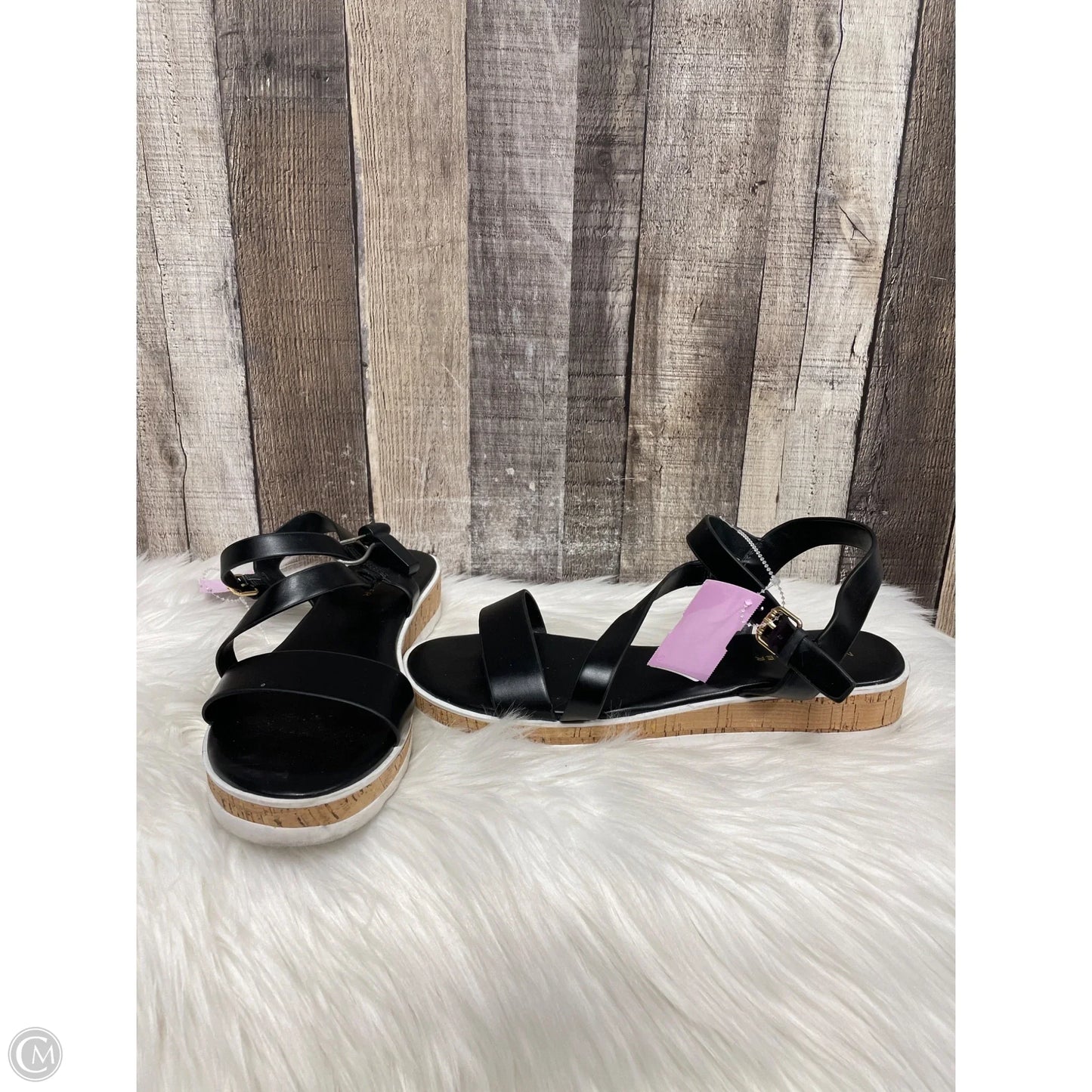 Sandals Flats By Marc Fisher In Black, Size: 10
