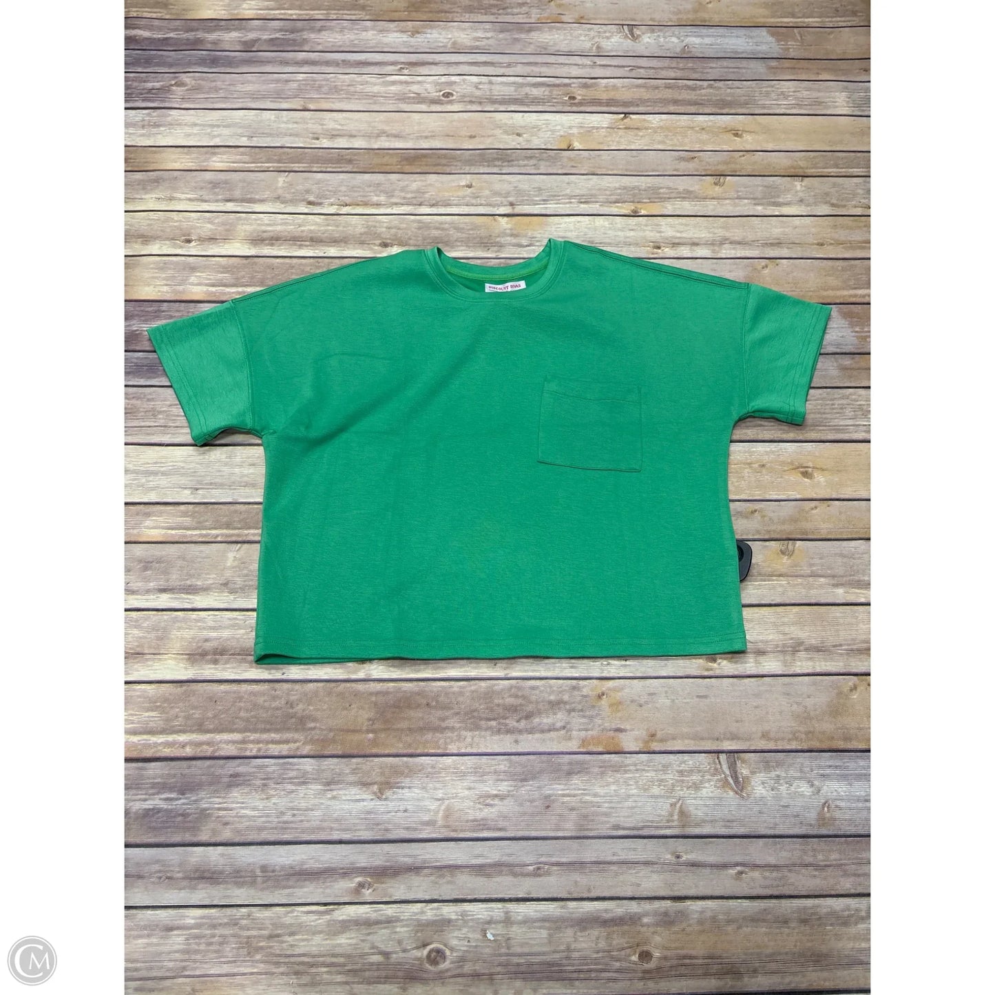 Top Short Sleeve Basic By Cme In Green, Size: M