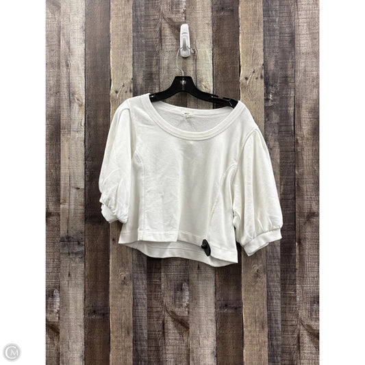 Top Short Sleeve By Aerie In White, Size: L