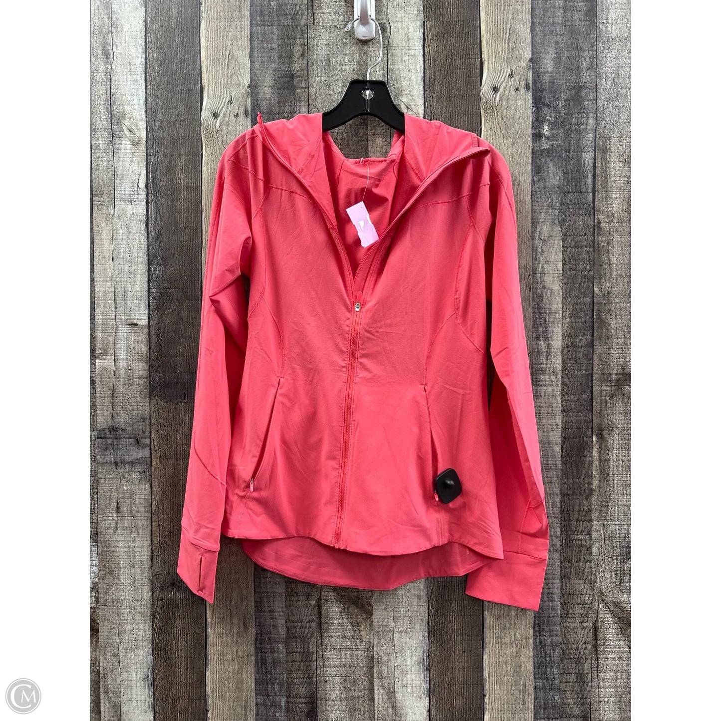 Athletic Jacket By Lululemon In Coral, Size: S