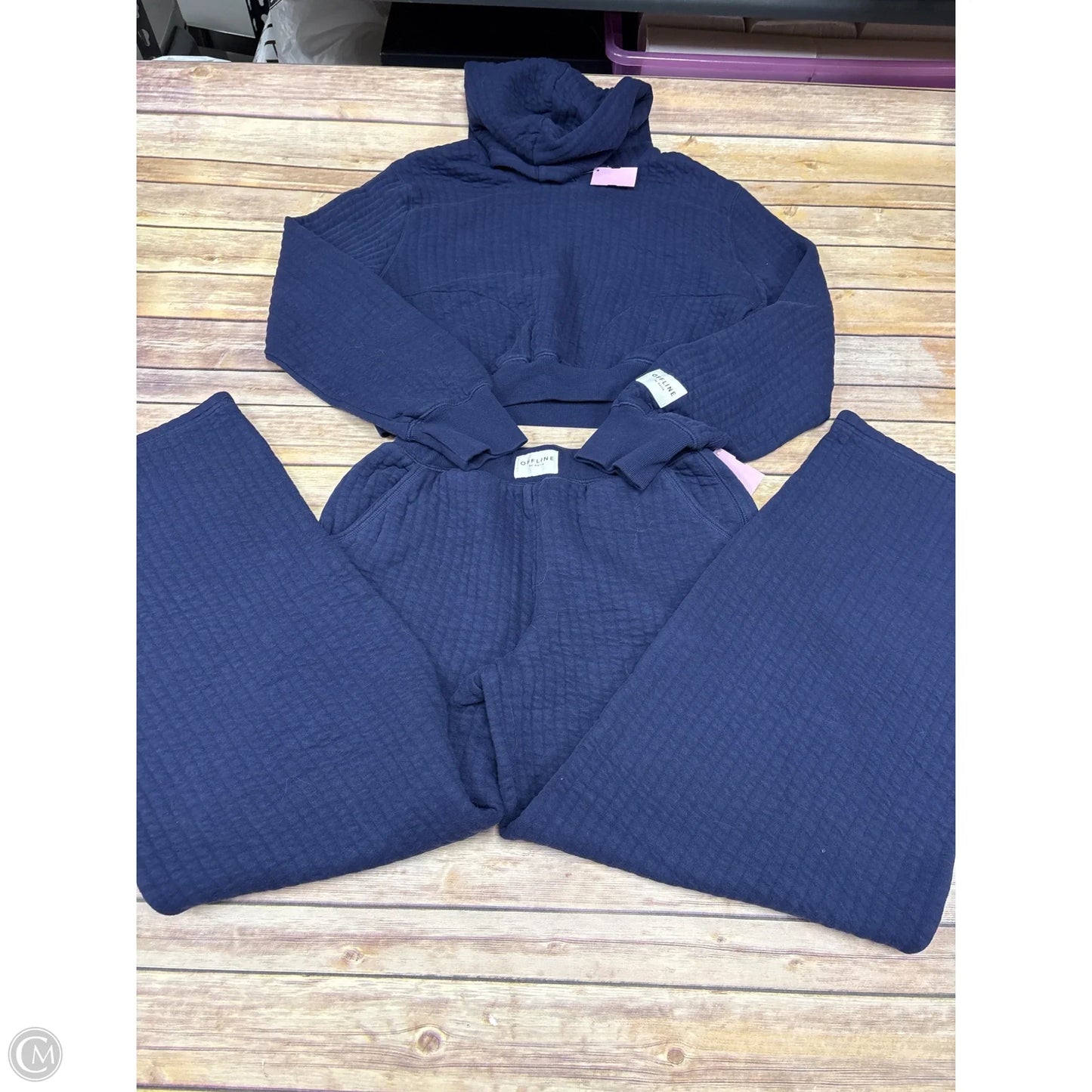 Pants Set 2pc By Offline In Navy, Size: S